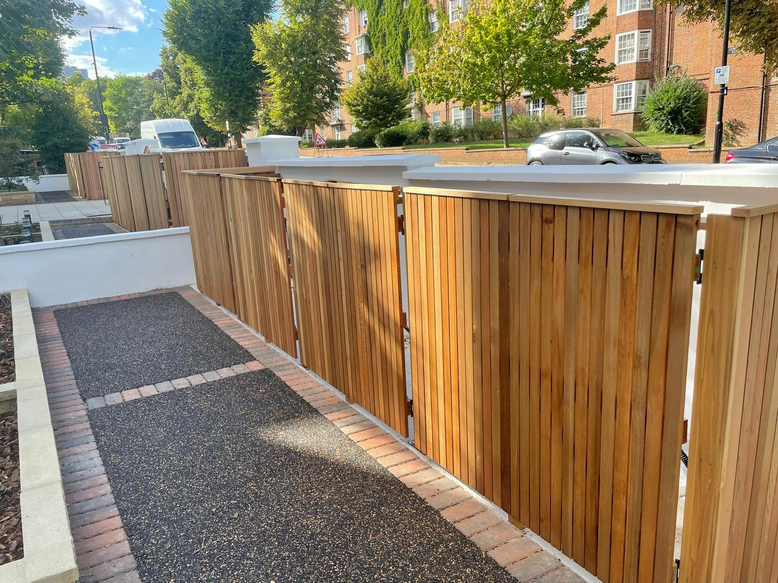 Wooden Fence for Bins 9